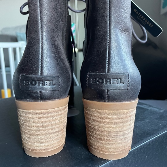 Sorel Cate Lace up Waterproof Boot 10.5 Blackened Brown - Picture 5 of 8